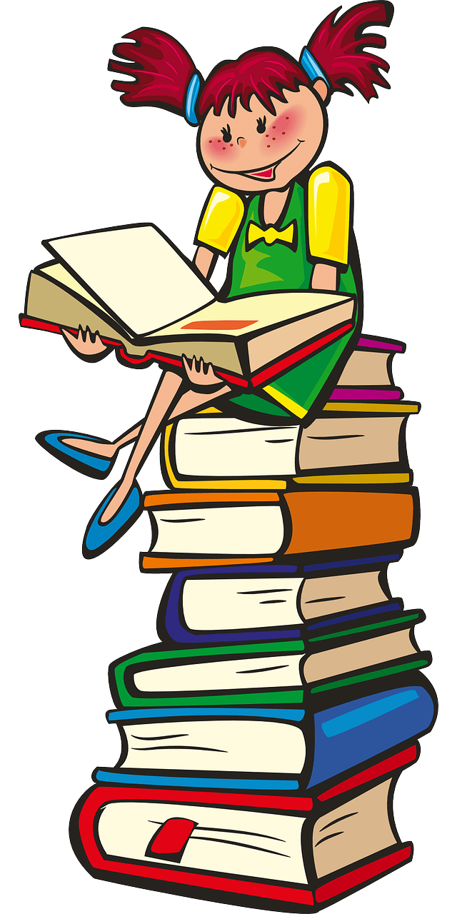 girl, books, stack-160172.jpg